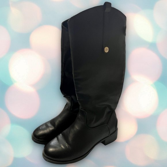 Marc Pico Women’s Black Faux Leather Boots Size 6 - Picture 2 of 6